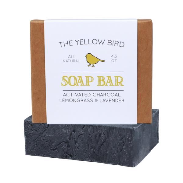 The Yellow Bird Cedarwood Pumice Soap. All Natural Organic Soap Bar. Exfoliating Handmade Artisan Soap for Face & Body.